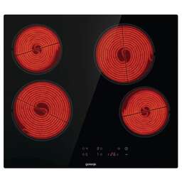 GORENJE Электрическая варочная панель ECT64BSCE, Hi-Light, независимая, черный