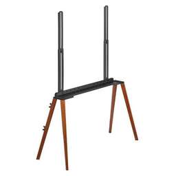CACTUS Подставка для телевизора CS-ST3646BKWN, 49-75", напольный, черный/орех