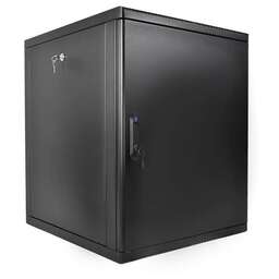 ЦМО Шкаф коммутационный (ШРН-М-12.650.1-9005) настенный 12U 600x650мм пер.дв.металл 120кг черный 581мм 24.48кг 180град. 610мм IP20 металл