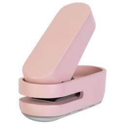 DELI Дырокол NS088pink макс.:10лист. пластик розовый отв.:1