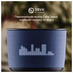 SBER Умная колонка Boom Home SBDV-00171DB, 8Вт, с Салют, синий + Датчик температуры и влажности