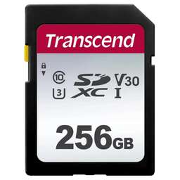 TRANSCEND Флеш карта SDXC 256GB TS256GSDC300S w/o adapter