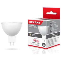 REXANT (604-051) 9,5 Вт GU5.3 760 лм 2700 K теплый свет