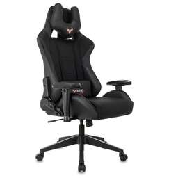 ZOMBIE Кресло игровое VIKING 4 AERO Edition черный ткань/эко.кожа с подголов. крестов. пластик