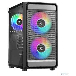 XASTRA [Корпуса] Корпус A303M 3FRGB Black mATX/Mesh/ tempered glass / 2x140mm + 1x120mm FRGB fans/ A303M-2FC14F-1FC12F