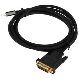 BURO Кабель аудио-видео 1.1v, miniDisplayport (m) - DVI-D (Dual Link) (m) , 2м, GOLD, черный [bhp mdpp-dvi-2]