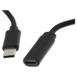 BURO Кабель-удлинитель USB Type-C (m) - USB Type-C (f), 2м, черный [bu-ext-typec-2m]