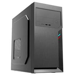 FOXLINE Корпус FL-702 черный без БП mATX 2xUSB2.0 audio