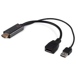 BURO Переходник HDMI (m)/DisplayPort (f) черный (BU-HDMI(M)-DP(F))