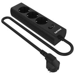 PHILIPS Сетевой фильтр CHP2135BB/51 3м (3 розетки) черный (коробка)