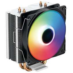 DEEPCOOL Кулер GAMMAXX 400K LGA1700/1200/115X/AM5/AM4 (20шт/кор, TDP 130Вт, PWM, Multi-Color LED Fan 120mm, 4 тепл. трубки прямого контакта ) RET