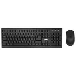 ACER Клавиатура + мышь OKR120 клав:черный мышь:черный USB беспроводная Multimedia (ZL.KBDEE.007)