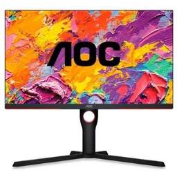 AOC 24.5" Монитор Gaming 25G3ZM, 1920x1080, VA, 240Гц, 2хHDMI, 1хDP, черный/красный