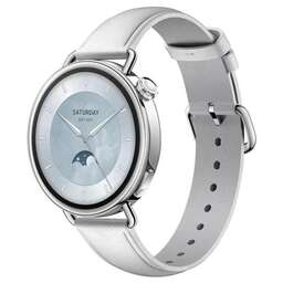 XIAOMI Смарт-часы Watch S4 41мм 1.32" AMOLED корп.серебристый рем.белый разм.брасл.:120-190 мм (BHR07VUGL)
