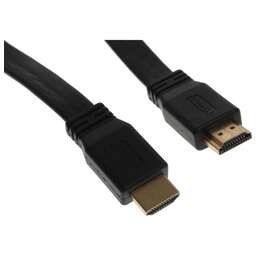 BURO Кабель аудио-видео BU-HDMI-FLAT-v1.4-1.5m, HDMI (m) - HDMI (m), ver 1.4, омедненный, 1.5м, FLAT, черный