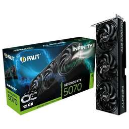 PALIT Видеокарта PCI-E 5.0 PA-RTX5070 Infinity 3 NVIDIA GeForce RTX 5070 12Gb 192bit GDDR7 2325/28000 HDMIx1 DPx3 HDCP Ret