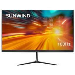 SUNWIND Монитор 27" SM-27FV222 черный VA LED 5ms 16:9 HDMI матовая 250cd 178гр/178гр 1920x1080 100Hz VGA FHD 4.2кг