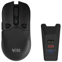 ACER Мышь Nitro OMR404 черный оптическая 6400dpi беспров. BT/Radio USB 6but (ZL.MCEEE.02T)