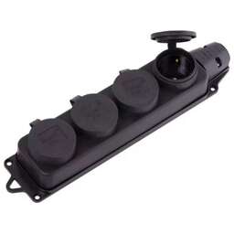 SMARTBUY (SBE-16-4-00-R) розетка, прямая 4-местная