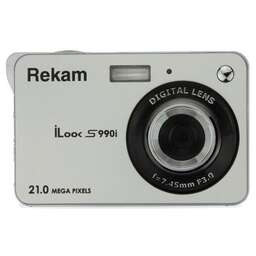 REKAM Фотоаппарат iLook S990i серебристый 21Mpix 2.7" 720p SDHC/MMC CMOS IS el/Li-Ion