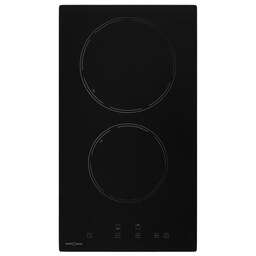 KRONA Электрическая варочная поверхность Edel 30 BL TK, конфорок: 2 шт., стеклокерамика, независимая, черный