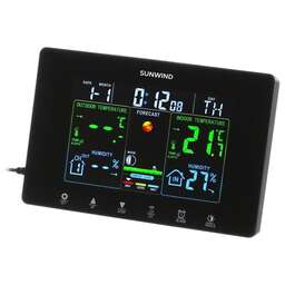 SUNWIND Погодная станция SW-WSH160-COLOR, черный