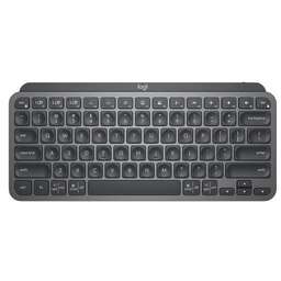 LOGITECH Клавиатура MX Keys Mini, USB, Bluetooth/Радиоканал, с гравировкой, темно-серый + черный [920-010617]
