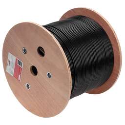 REXANT Кабель витая пара U/UTP, CAT 6, PE, 4PR, 23AWG, OUTDOOR, SOLID, черный, 305м