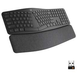 LOGITECH Клавиатура K860, USB, беспроводная, c подставкой для запястий, черный [920-010352]