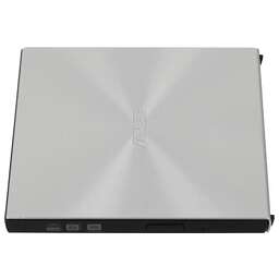 ASUS Оптический привод DVD-RW SDRW-08U5S-U/SIL/G/AS, внешний, USB, серебристый, Ret