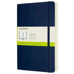 MOLESKINE Блокнот Classic Soft Expended, 400стр, без разлиновки, мягкая обложка, синий сапфир [qp618expb20]