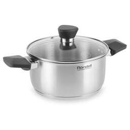 RONDELL Кастрюля 4.8л Strike RDS-715, нержавеющая сталь, с крышкой