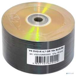 VS Диски DVD-R 4,7 GB 16x Bulk/50 ( DVDRB5003)(620229)