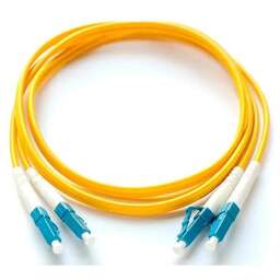 LANMASTER Патч-корд LAN-2LC-2LC/OM4-1.0 2x50/125 OM4 LC дуплекс-LC дуплекс 1м LSZH желтый