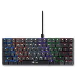 OKLICK Клавиатура Оклик K615X механическая серый/серебристый USB slim Multimedia for gamer LED (1934413) кабель 1.5м