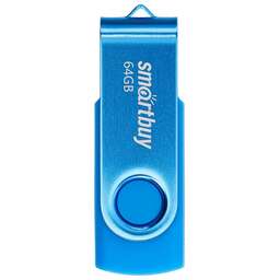 SMARTBUY (SB064GB2TWB) UFD 2.0 064GB Twist Blue синий