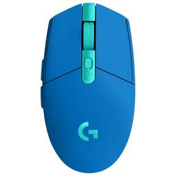 LOGITECH Мышь беспроводная G304 Lightspeed, игровая, радио, оптическая, USB, 12000dpi, синий [910-006016]