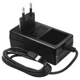 GEMBIRD Блок питания NPA-DC5 для Raspberry Pi 4B, Pi 5, Черный, 5.1V, 5A, 25,5Вт, Кабель 1.5 m, USB Type-C output jack