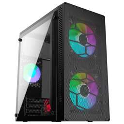 BLOODY Корпус BD-CC101 черный без БП mATX 1x80mm 1x92mm 2x120mm 2xUSB2.0 1xUSB3.0 audio