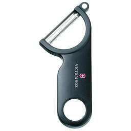 VICTORINOX Овощечистка для овощей и фруктов Potato Peeler черный упак.:европодвес (7.6073.3)