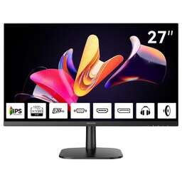 AIWA Монитор 27" MF2710 Black (IPS, 1920x1080, D-Sub+HDMI+DP, 4 ms, 178°/178°, 300 cd/m, 1000:1, 120Hz, Spk, внутр БП)