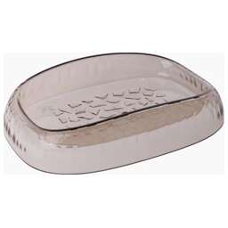 BRANQ BQ1217БЖПР NATURAL STONE мыльница бежевый прозрачный