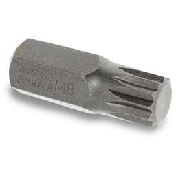 AVS Вставка 3/8" SPLINE M8, длина 30 мм B38M8