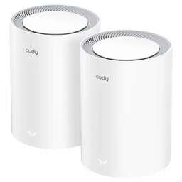 CUDY Бесшовный Mesh роутер M3000 (M3000(2-PACK) WHITE) AX3000 10/100/1000/2500BASE-T белый (упак.:2шт)