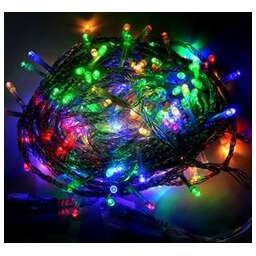 ECOLA N6YM10ELC LED гирлянда 220V IP44 Нить наращиваемая (доп секция) 10м 160Led RGBW, прозр.провод с коннекторами разноцветный