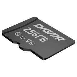 DIGMA Флеш карта microSDXC 256GB CARD30 V30 + adapter