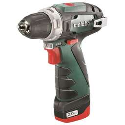 METABO Дрель-шуруповерт PowerMaxx BS, 2Ач, с двумя аккумуляторами [600080500]