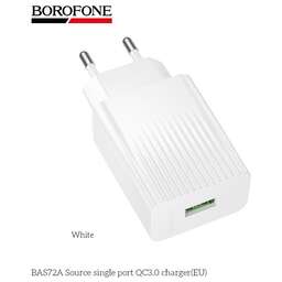BOROFONE (6941991122644) BAS72A 1USB 3.0A QC3.0 18W White