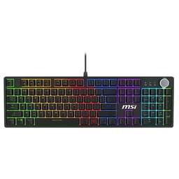 MSI Клавиатура GK320 механическая черный USB Multimedia for gamer LED (S11-04RU259-HH9) кабель 1.6м