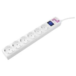 POWERCUBE Сетевой фильтр SPG6-16-3M, 3м, белый